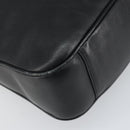 GUCCI Bamboo Hand Bag Leather Black Gold 001 0166 1638 Auth 162820-16