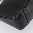 GUCCI Bamboo Hand Bag Leather Black Gold 001 0166 1638 Auth 162820-18