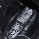 GUCCI Bamboo Hand Bag Leather Black Gold 001 0166 1638 Auth 162820-10