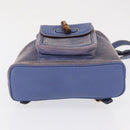 GUCCI Bamboo Backpack Suede Purple Gold 003 2058 0030 Auth 162821-5