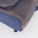 GUCCI Bamboo Backpack Suede Purple Gold 003 2058 0030 Auth 162821-18
