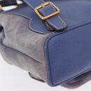GUCCI Bamboo Backpack Suede Purple Gold 003 2058 0030 Auth 162821-10