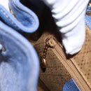 GUCCI Bamboo Backpack Suede Purple Gold 003 2058 0030 Auth 162821-26