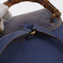 GUCCI Bamboo Backpack Suede Purple Gold 003 2058 0030 Auth 162821-8