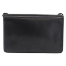 GUCCI Shoulder Bag Leather Black Gold 004 46 0087 Auth 162825-2