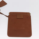 GUCCI Shoulder Bag Suede Beige Gold Auth 162826-19