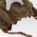 GUCCI Shoulder Bag Suede Beige Gold Auth 162826-6