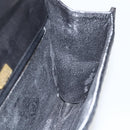 BALLY Hand Bag Leather Black Gold Auth 162833-18