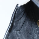 BALLY Hand Bag Leather Black Gold Auth 162833-19