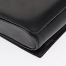 CELINE Shoulder Bag Leather Black Gold Auth 162834-15
