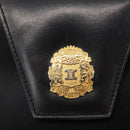 CELINE Shoulder Bag Leather Black Gold Auth 162834-17
