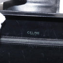 CELINE Shoulder Bag Leather Black Gold Auth 162834-10