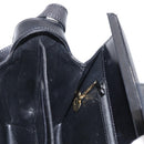 CELINE Shoulder Bag Leather Black Gold Auth 162834-19