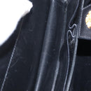 CELINE Shoulder Bag Leather Black Gold Auth 162834-20