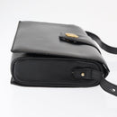 CELINE Shoulder Bag Leather Black Gold Auth 162834-3