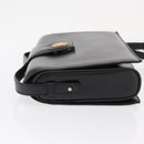 CELINE Shoulder Bag Leather Black Gold Auth 162834-4
