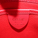 CELINE Shoulder Bag Leather Red Gold Auth 162837-18