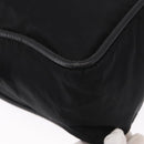 CELINE Shoulder Bag Nylon Black Gold Auth 162838-15