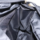 CELINE Shoulder Bag Nylon Black Gold Auth 162838-18