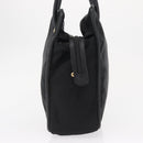 CELINE Shoulder Bag Nylon Black Gold Auth 162838-3