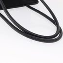 CELINE Shoulder Bag Nylon Black Gold Auth 162838-7