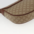 CELINE Macadam Canvas Shoulder Bag PVC Beige Gold Auth 162841-13