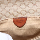 CELINE Macadam Canvas Shoulder Bag PVC Beige Gold Auth 162841-14
