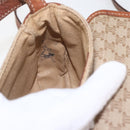 CELINE Macadam Canvas Shoulder Bag PVC Beige Gold Auth 162841-17