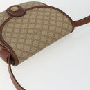 CELINE Macadam Canvas Shoulder Bag PVC Beige Gold Auth 162841-6