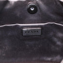 PRADA Shoulder Bag Nylon Beige Gold Auth 162843-19