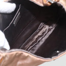 PRADA Shoulder Bag Nylon Beige Gold Auth 162843-9