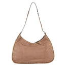 PRADA Shoulder Bag Nylon Beige Gold Auth 162843-2