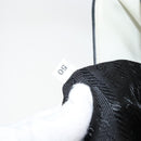 PRADA Shoulder Bag Patent leather White Silver Auth 162846-23