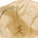 PRADA Tote Bag Canvas Beige Silver Auth 162847-19