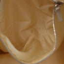 PRADA Tote Bag Canvas Beige Silver Auth 162847-22