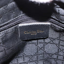 Christian Dior Canage Hand Bag Nylon Red Gold Auth 162850-17