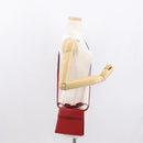 Salvatore Ferragamo Vala Hand Bag Leather 2way Red Gold Auth 162854-26