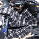 BURBERRY Blue Label Shoulder Bag Leather Black Gold Auth 162856-19