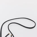 BURBERRY Blue Label Shoulder Bag Leather Black Gold Auth 162856-8