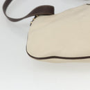 LOEWE Shoulder Bag Leather White Gold Auth 162858-17