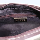 LOEWE Umhängetasche Leder Weiß Gold Auth 162858-19