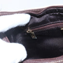 LOEWE Shoulder Bag Leather White Gold Auth 162858-20