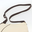 LOEWE Shoulder Bag Leather White Gold Auth 162858-8