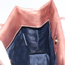 LOEWE Shoulder Bag Leather Brown Gold Auth 162859-18