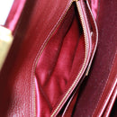 Miu Miu Hand Bag Velor 2way Red Gold Auth 162863SAV-29