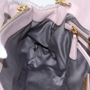 Miu Miu Matelasse Shoulder Bag Leather Gray Gold Auth 162864-21