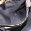 Miu Miu Matelasse Shoulder Bag Leather Gray Gold Auth 162864-23