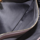 Miu Miu Matelasse Shoulder Bag Leather Gray Gold Auth 162864-24