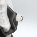 Miu Miu Matelasse Shoulder Bag Leather Gray Gold Auth 162864-12