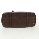 Chloe Mr Paddington Hand Bag Leather Brown Silver Auth 162866V-6